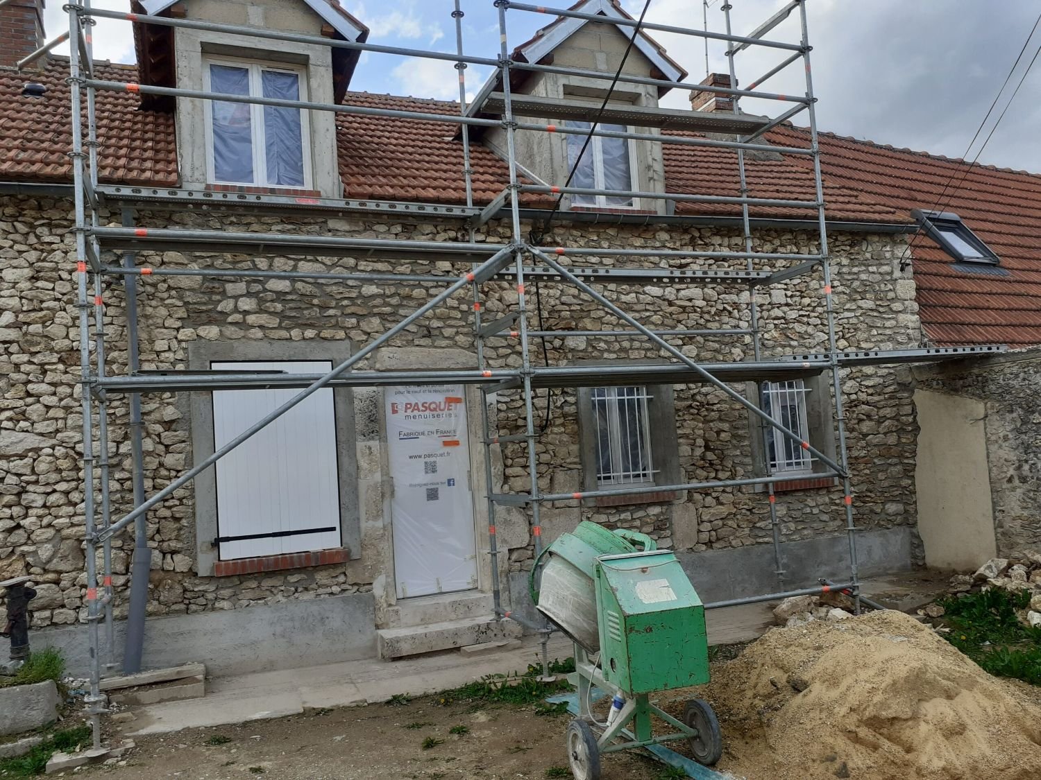La maison pendant les travaux